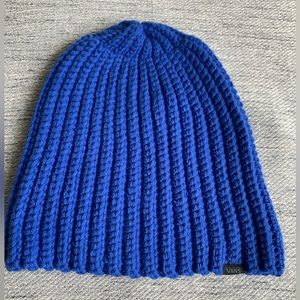 Y2K Vans Beanie. “Beanies Vans Bennies”  Dazzling Blue. NWOT
